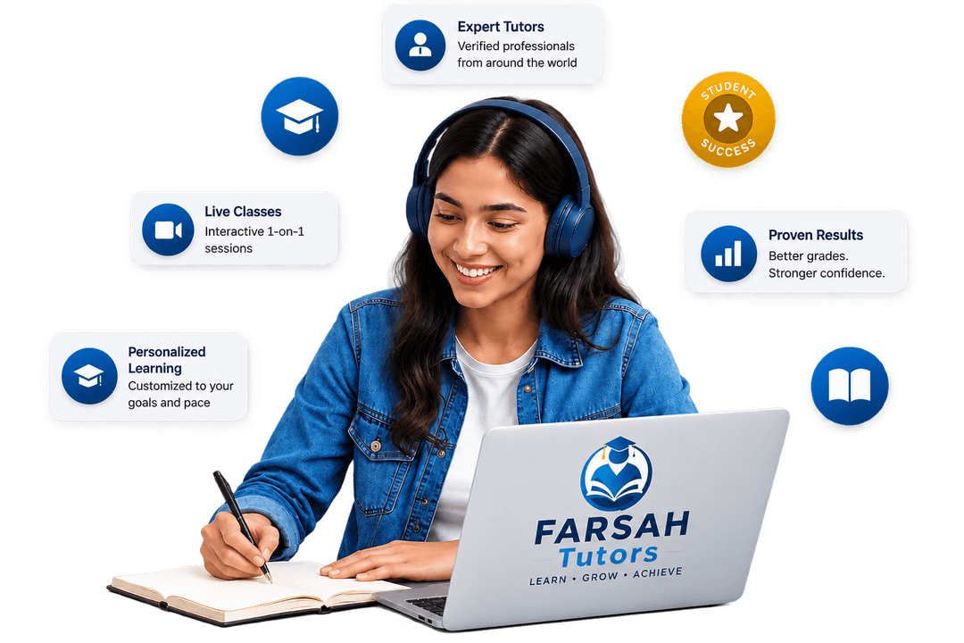 Students learning online with FARSAH tutors